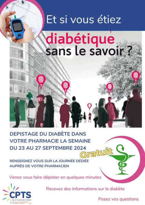 DEPISTAGE DU DIABETE DANS VOTRE PHARMACIE